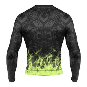 เสื้อคอมเพรสชั่น MMA BJJ สั่งทำได้ MOQ ต่ำ ผ้าโพลีเอสเตอร์ 100% ระบายอากาศ ป้องกันแบคทีเรีย UPF50+ ชุดฝึกซ้อม รับผลิตแบรนด์ส่วนตัว - Product Image 2