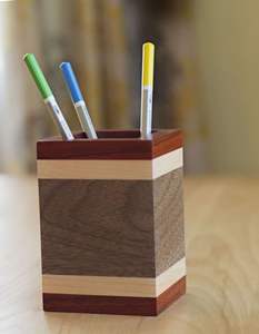Wooden Pencil case Desktop Stationery Storage <b>Box</b> - Product Image 6