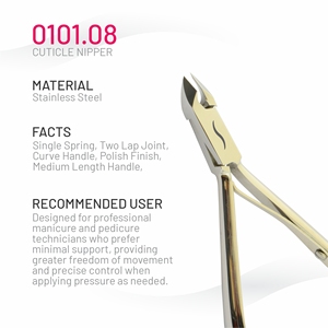 Cortacutículas Profesional de Acero Inoxidable para Manicura, Herramienta de 5mm con Mordaza de Unión, Resorte Único, Duradero y Pulido - Product Image 5