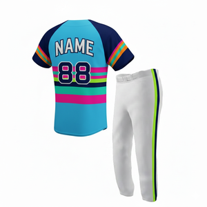 Ensemble uniforme de baseball personnalisé OEM 2026, respirant, 100 % polyester, séchage rapide, tenue d'équipe unisexe, maillot et short, vente en gros - Product Image 2