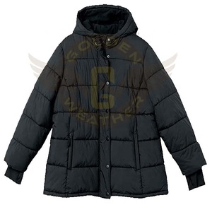 Chaqueta acolchada de talla grande para mujer de invierno 2022 con abrigos brillantes con cuello levantado para colección de primavera para hombre logotipo personalizado - Product Image 1