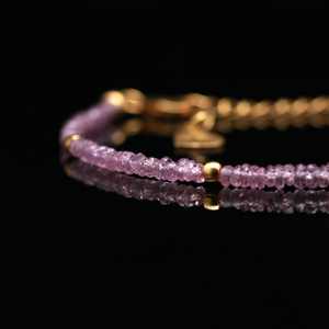 Zafiro Rosa con Cuentas, Oro Sólido de 18K, Joyería Hecha a Mano con Piedras Preciosas Naturales, Regalo para Ella, Lujo, Certificado por Terceros, Venta al por Mayor - Product Image 6