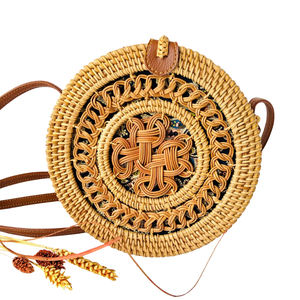 Bolso de Playa de Ratán, Bolso de Ratán Tejido, Venta al por Mayor Directa de Fábrica, Precios Competitivos, Color Personalizable - Product Image 1