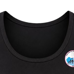 <b>Black</b> Women's Athletic Tank Top with Jack & Jill Crest Logo Embroidery Sleeveless Crew Neck Training and Workout Shirt Sports - Product Image 2