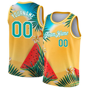 Maillots de basket-ball personnalisés unisexes de haute qualité, sans manches, respirants, séchage rapide, grande taille, antibactériens, 100% sublimation - Product Image 4
