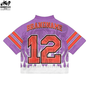 Maillot Streetwear Coupe Boxy Col V Respirant en Polyester Personnalisable par Sublimation – Vente en Gros - Product Image 2