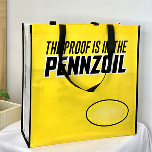 ISO9001 & BSCI <b>Reusable</b> Grocery Shopping Custom Brand Logo Laminated Non Woven Tote <b>Bag</b> with Handle OEM/ODM in Vietnam - Product Image 1