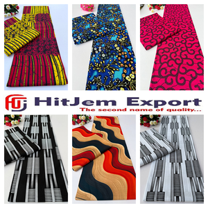 Custom Lusaka African Wax Cotton Fabric Ankara Kitenge Bulk Fashion Apparel Garment Textile OEM Manufacturing Supplier - Product Image 1