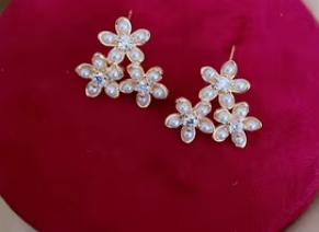 ต่างหูขนาดเล็กโทนสีเงินแฟนซีพร้อมเพทายชุดปาร์ตี้ประกายเครื่องประดับแฟชั่นสำหรับผู้หญิงเครื่องประดับแฟชั่นหินเพทาย - Product Image 3