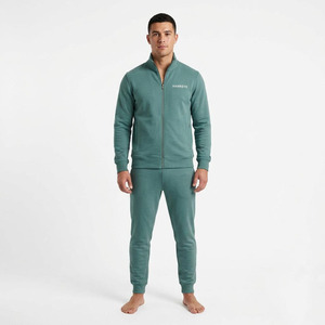 Sudadera con Capucha Deportiva Hawk Eye para Hombre, Corte Ajustado, Forro Polar de 300g, Invierno, Conjunto Deportivo con Botones, Transpirable - Product Image 4