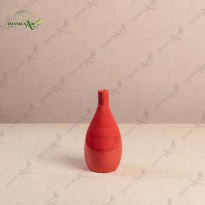 Vase en bambou enroulé Art Déco, écologique, durable, artisanal, décoration d'appoint de table à Nam Dinh - Product Image 3
