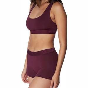 OEM Women's Casual Workout <b>Yoga</b> 2-Piece <b>Set</b> Half Sleeve Eco-Friendly Spring/Summer Canvas Knee Solid Breathable Quick Dry - Product Image 3
