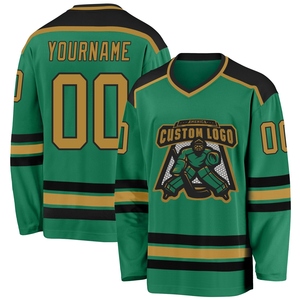 Maillot de hockey personnalisé blanc-bleu clair de qualité supérieure, vente en gros, le plus vendu, directement de l'industrie - Product Image 4