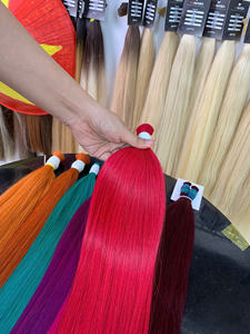 Extensiones de Cabello al Por Mayor, Cabello Virgen de un Solo Donante, Color Teñido Vívido, Fábrica de Vietnam, Proveedor Especial al Por Mayor, Liso, Listo para Enviar - Product Image 5