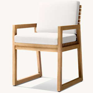 Silla de exterior con brazos de estilo moderno y sencillo para relajarse en la terraza o junto a la piscina - Product Image 5