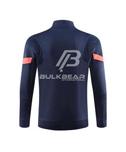 BULKBEAR <b>Men's</b> <b>Navy</b> Winter Solid Tracksuit Full Zip <b>Jogger</b> Set Regular Fit Sporty Streetwear Gym Fitness Cotton Windproof Quick - Product Image 3