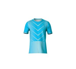 T-shirt de sport en jersey de polyester léger, respirant et à séchage rapide, imprimé par sublimation sur le devant, pour la course et la gym, personnalisable - Product Image 5