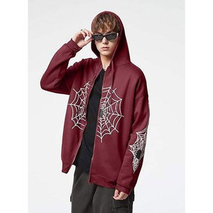 เสื้อฮู้ดซิปแบบสวม Wearpex รุ่น Solid Y2k สำหรับฤดูใบไม้ร่วงและฤดูหนาว มีโลโก้ด้านหน้า ทรงโอเวอร์ไซส์ ใส่ได้ทั้งผู้ชายและผู้หญิง ผ้าฟลีซเนื้อนุ่ม ระบายอากาศได้ดี ผลิตจากผ้าฝ้าย 100% - Product Image 6