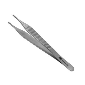Pinzas Quirúrgicas Médicas de Punta Recta de 3mm, Tijeras Adson Brown de 12cm, de Acero Inoxidable Manual para Tejidos - Product Image 1