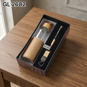 Corporate <b>Gift</b> Set Glass Water Bottle Metal Pen Bottle Opener <b>Gift</b> Box Office Employee New Business Promotional <b>Gift</b> Set - Product Image 5