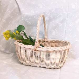Panier cadeau en rotin tressé, panier vide pour cadeaux de naissance ou de mariage, au meilleur prix - Product Image 4
