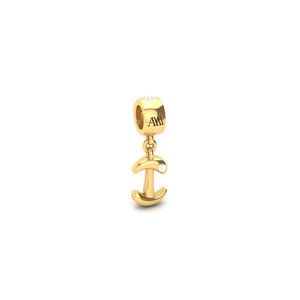 Pendentifs et breloques raffinés, présentant des détails artistiques de bijouterie en diamant avec des accessoires de fabrication en or massif poli. - Product Image 2
