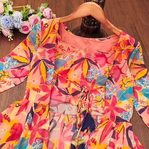 ชุดราตรีลายสุนัขจิ้งจอกที่สง่างามพร้อมเสื้อคลุมแบบ3ชั้นพลาโซเหมาะสำหรับการรวบรวมหรือใช้งาน