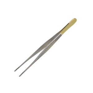 Pinzas para tejidos TC DeBakey atraumáticas, 8 pulgadas, rectas, puntas anchas de 2.5 mm, manuales, reutilizables, de grado médico, de acero inoxidable alemán, para uso vascular - Product Image 4