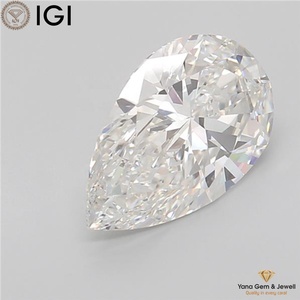 Diamante CVD de Lujo Cultivado en Laboratorio, 4.00 Quilates, Forma de Pera, Claridad VVS2, Color G, Certificado IGI, Elabora el Anillo Perfecto - Product Image 3