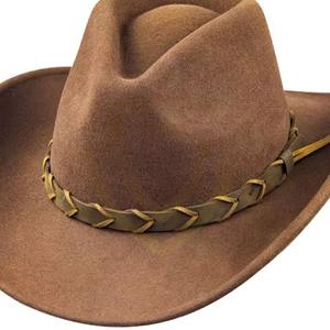 Chapeaux de cowboy en cuir de qualité supérieure pour hommes et femmes, taille réglable, personnalisables, décontractés, pour l'extérieur - Product Image 5
