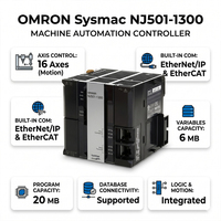 Contrôleur d'automatisation de machine de la série O-mron NJ501 NJ301, système Sysmac Motion CPU NJ301-1100, tout neuf