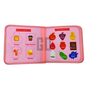 Livre sensoriel interactif en feutre pour enfants - Thème : la vie de chef cuisinier - Product Image 4