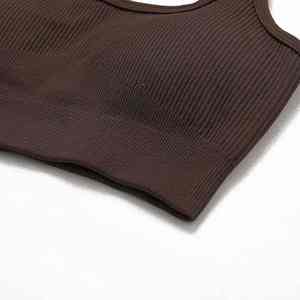 Conjunto de Yoga para Mujer con Top de Cuello Halter y Pantalones, Leggings de Running de Manga Larga con Logotipo Personalizado - Product Image 6