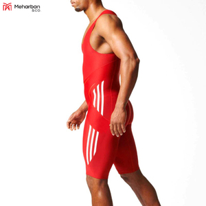 Traje de Lucha Libre Morado para Hombre, Ajustado, de Spandex y Nailon Elástico, sin Costuras, de una Pieza, para Deportes de Combate, Talla Adulto - Product Image 2