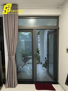 Puerta Mosquitera Plegable Moderna de Aluminio con Malla de 20 Hilos, Fabricante OEM ODM - Product Image 4