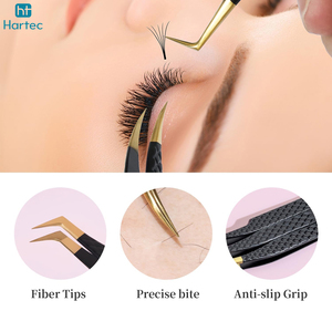 High-Precision Stainless Steel Customizable Logo Premium Matte Black Gold Pointed Tip Durable Beauty Instruments For Salons - Product Image 2