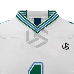 New Season Customized Football Team Wear Breathable Short Sleeve 100% Polyester <b>Soccer</b> Jersey - Product Image 4