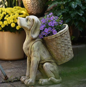 <b>Large</b> dark outdoor gorilla statue with a young child sitting on its lap under tree foliage. - Product Image 4