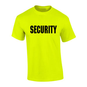 Camiseta de Seguridad para Hombre, Camiseta Negra de Seguridad, 100% Algodón, Precio al por Mayor - Product Image 4