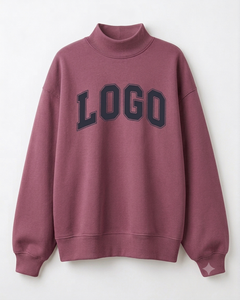 Sudadera Oversize de Cuello Alto para Mujer, Colección de Moda Inspirada en Editor, Estilo Casual Relajado para Calle, Proveedor OEM - Product Image 1