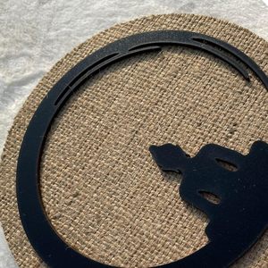 Arte Mural Redondo de Buda con Fondo de Yute, Decoración Espiritual para Colgar en la Pared, para Sala de Estar, Dormitorio, Sala de Pooja, Oficina, Cafetería, Decoración del Hogar - Product Image 4