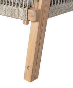 Juego de sillones de cuerda modernos de mejor valor Durable, cómodo marco de madera de acacia con cojines Patios al aire libre, hoteles de Vietnam - Product Image 6