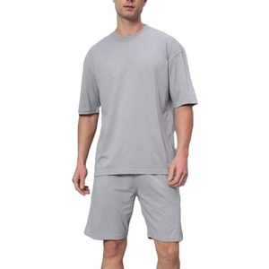 Conjunto de Camiseta y Pantalones Cortos para Hombre Prime Power, Venta al por Mayor, Color Sólido, Casual, Verano, Ecológico, 100% Algodón, Fábrica OEM ODM - Product Image 1