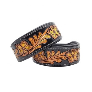 ปลอกคอสุนัขบุนวมเนื้อนุ่มออกแบบ100% แกะสลักลายพื้นแบบอินเดียคุณภาพพรีเมียมสั่งผลิตจากผู้ผลิต - Product Image 1