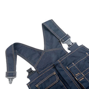 Salopette de sécurité unisexe 100% coton FR résistante aux flammes, genoux renforcés, design multi-poches, certifiée Oeko-Tex, vêtements de travail - Product Image 4