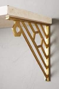Decorative Office Brass <b>Shelf</b> Bracket Perfect For Professional Workspaces Libraries And Designer <b>Wall</b> <b>Shelves</b> - Product Image 6