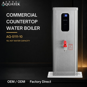 Distributeur d'eau chaude commercial en acier inoxydable Aquatek, chauffe-eau électrique de comptoir 1500W pour usage en cuisine - Product Image 1