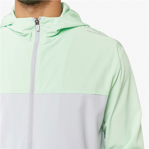 Unisex Lightweight Canvas Windbreaker Fitness <b>Jacket</b> Stand Hood <b>Pullover</b> Waterproof Breathable Eco-Friendly Winter Shorts Set - Product Image 5