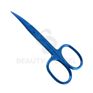 Ciseaux de manucure de qualité chirurgicale supérieure avec poignées ergonomiques larges et esthétique arc-en-ciel pour une précision experte - Product Image 6