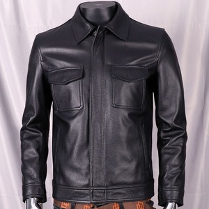 Men's Winter Quilted Leather <b>Jacket</b> Zipper Closure <b>Slim</b>-<b>Fit</b> Korean Style Biker PU <b>Jacket</b> Featuring High Street <b>jacket</b> for men - Product Image 3